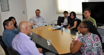 Reunião da reitora com os avaliadores do curso de Engenharia de Energias.