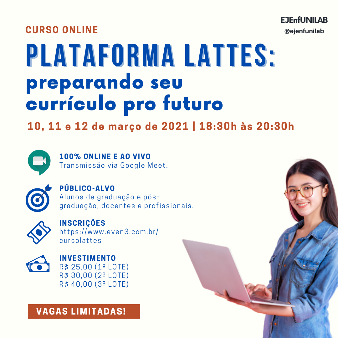 Empresa Júnior Da Enfermagem Oferece Curso Online De Atualização Do Lattes 1951