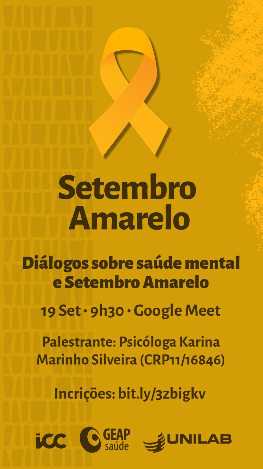 Diálogos sobre saúde mental e Setembro Amarelo é tema de palestra ...