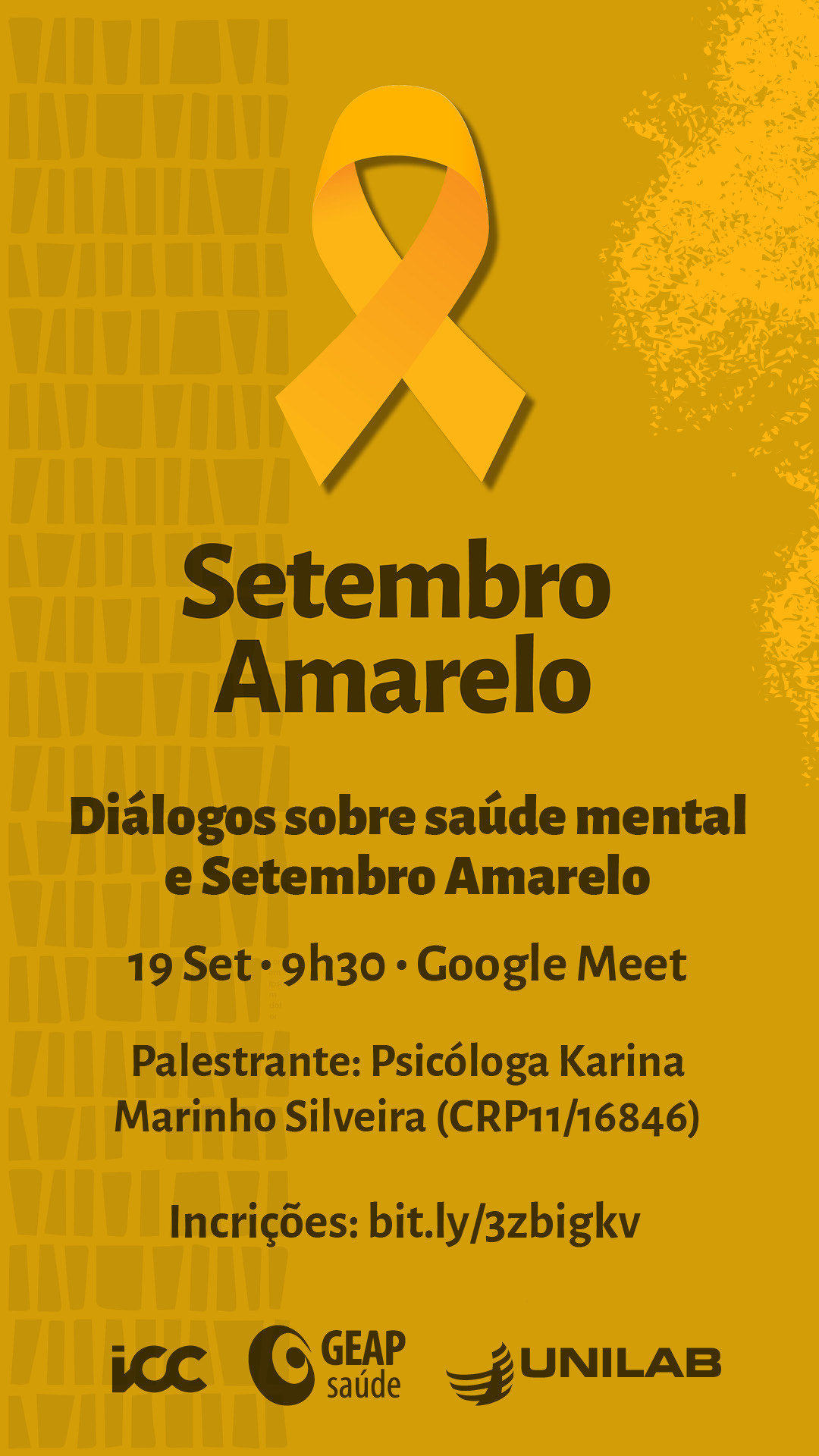 Diálogos sobre saúde mental e Setembro Amarelo é tema de palestra ...