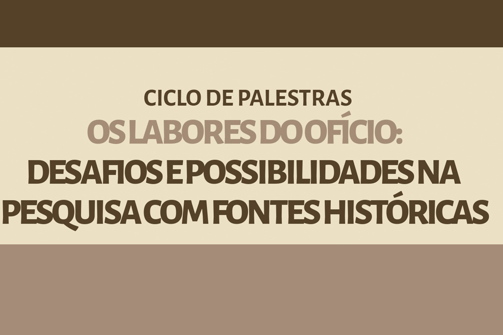 Dia 11/05 será realizado o ciclo de palestras “Os ...